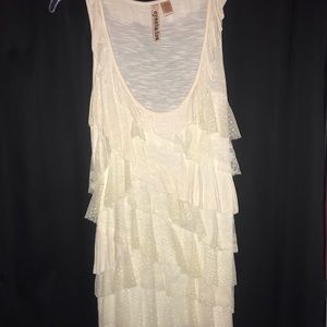 Layered ruffled front tank